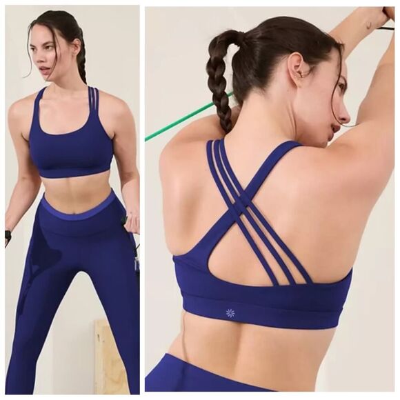 Athleta Strappy Train Free Bra A-C Cup sz L - Picture 1 of 12